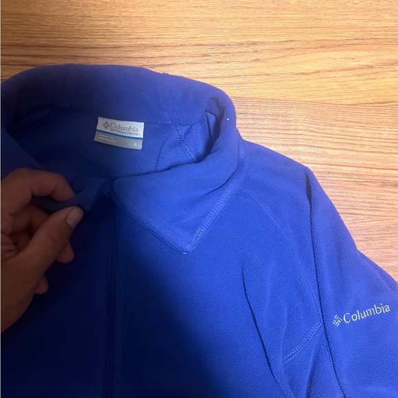 Y2K Blue Columbia Zip Up - Picture 2 of 4